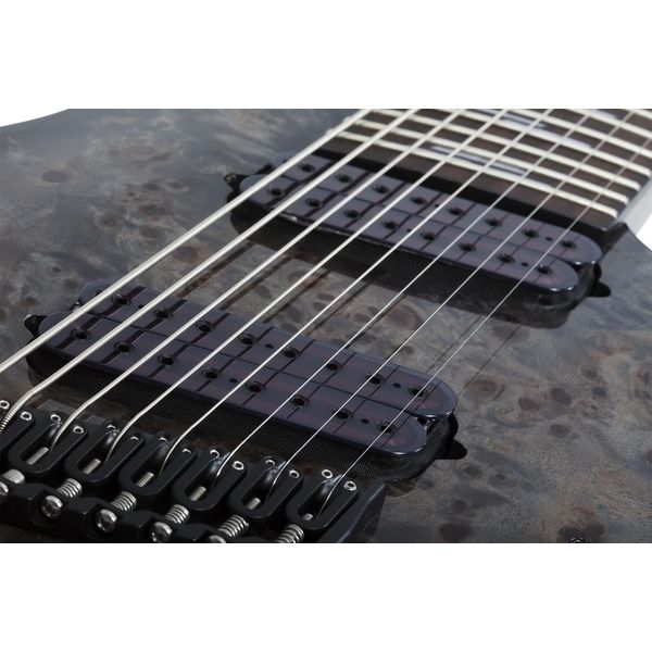 La guitare électrique Schecter Omen Elite-8 MS Charcoal / Test, Avis