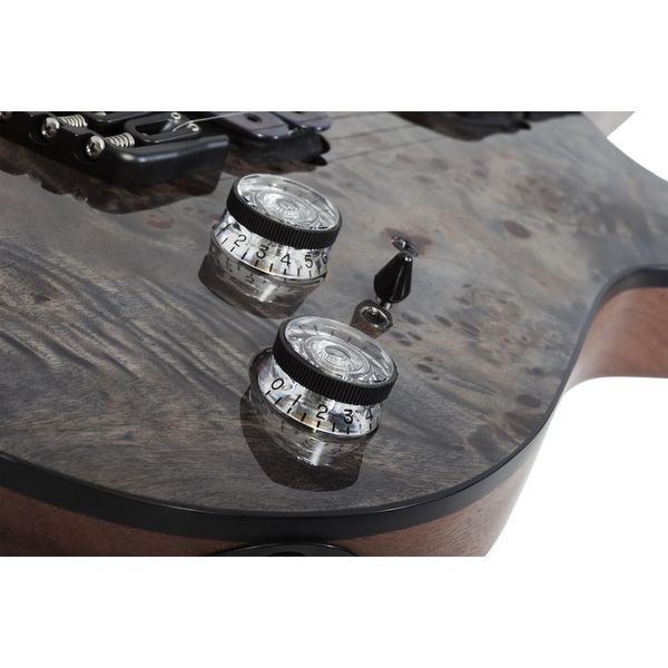 La guitare électrique Schecter Omen Elite-8 MS Charcoal / Test, Avis