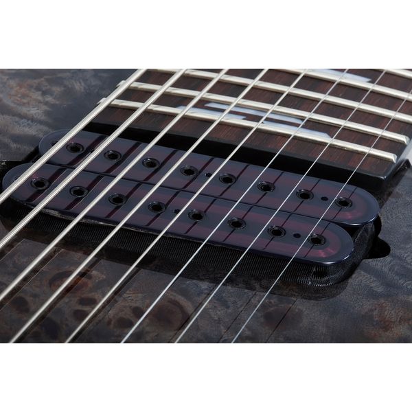 La guitare électrique Schecter Omen Elite-8 MS Charcoal / Test, Avis