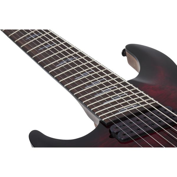 Schecter Omen Elite-8 MS BL Cherry LH (Guitare électrique) / Test, Avis & Comparatif