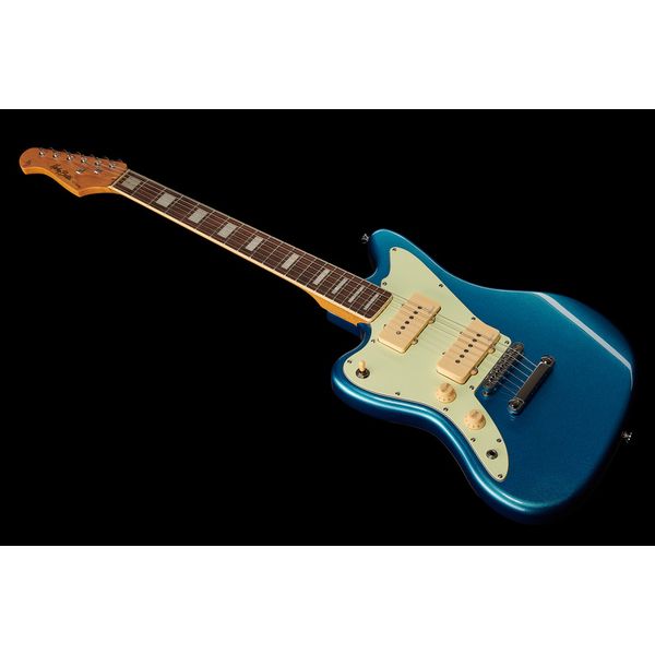 Guitare électrique Harley Benton JA-60CC LH Lake Placid Blue / Test & Avis