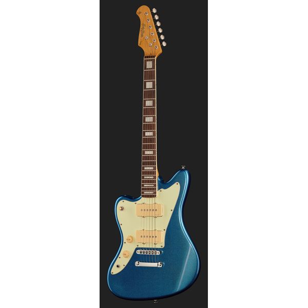 Guitare électrique Harley Benton JA-60CC LH Lake Placid Blue / Test & Avis