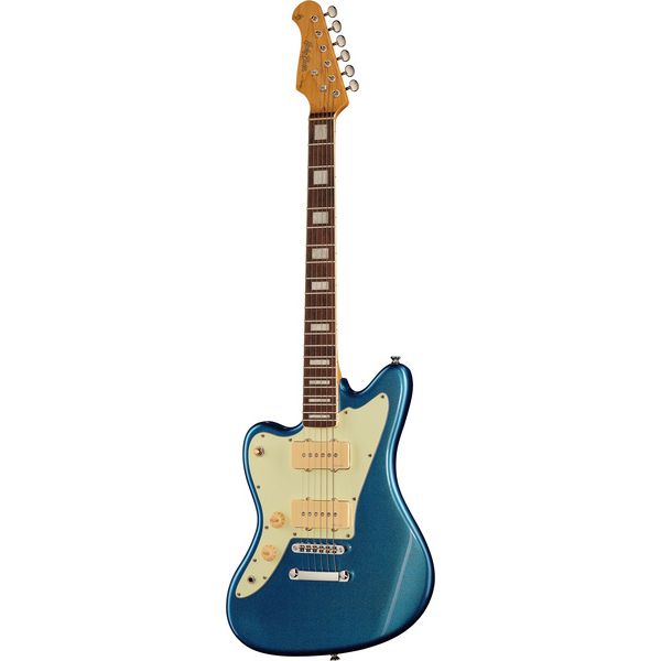 Guitare électrique Harley Benton JA-60CC LH Lake Placid Blue / Test & Avis