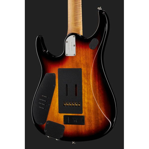 Guitare électrique Music Man Petrucci JP15 Tiger Eye QT / Test, Avis, Comparatif