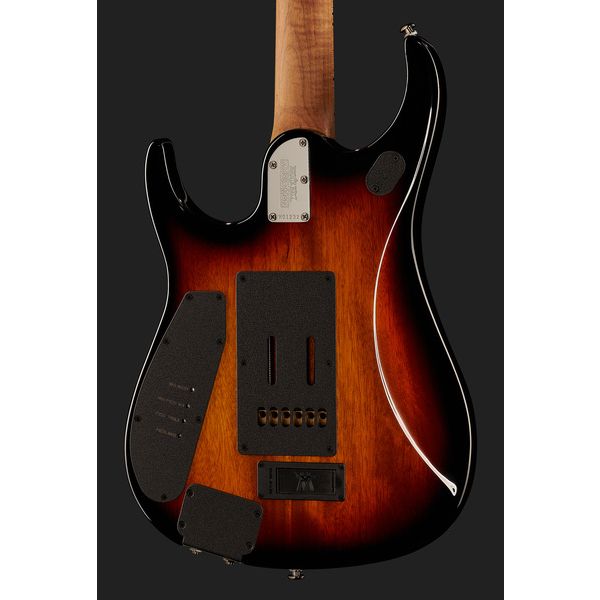 La guitare électrique Music Man Petrucci JP15 Tiger Eye FT - Test, Avis