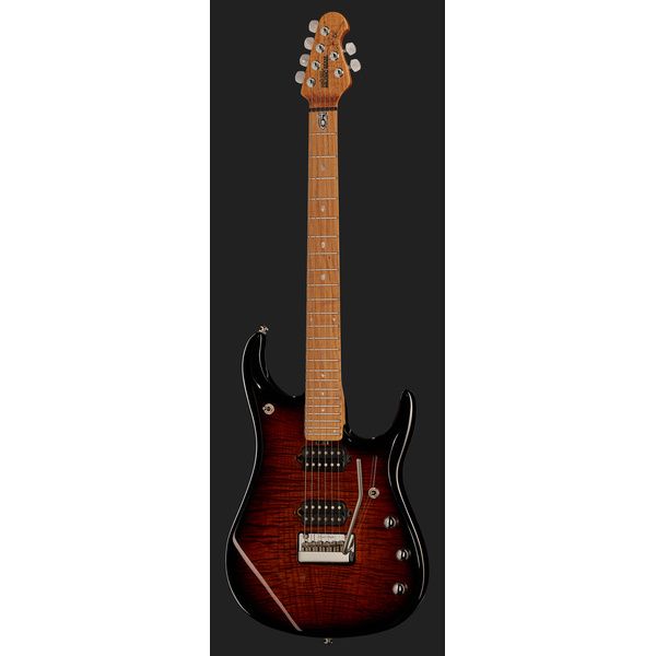 La guitare électrique Music Man Petrucci JP15 Tiger Eye FT - Test, Avis