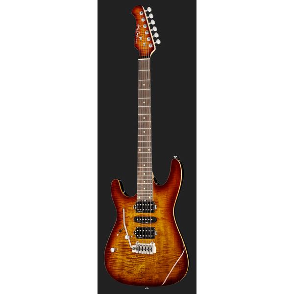 La guitare électrique Harley Benton Fusion-III LH HSH EB FBB - Avis et Test