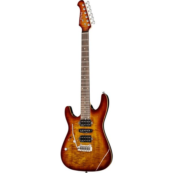 La guitare électrique Harley Benton Fusion-III LH HSH EB FBB - Avis et Test