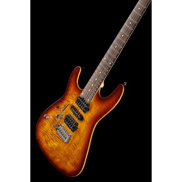 La guitare électrique Harley Benton Fusion-III LH HSH EB FBB - Avis et Test