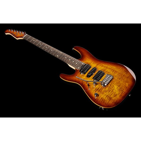 La guitare électrique Harley Benton Fusion-III LH HSH EB FBB - Avis et Test