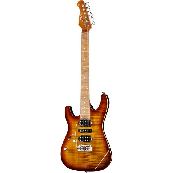 La guitare électrique Harley Benton Fusion-III HSH LH Roasted FBB , Test & Avis