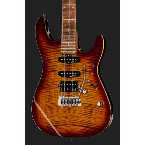 La guitare électrique Harley Benton Fusion-III HSS Roasted FBB / Test & Avis