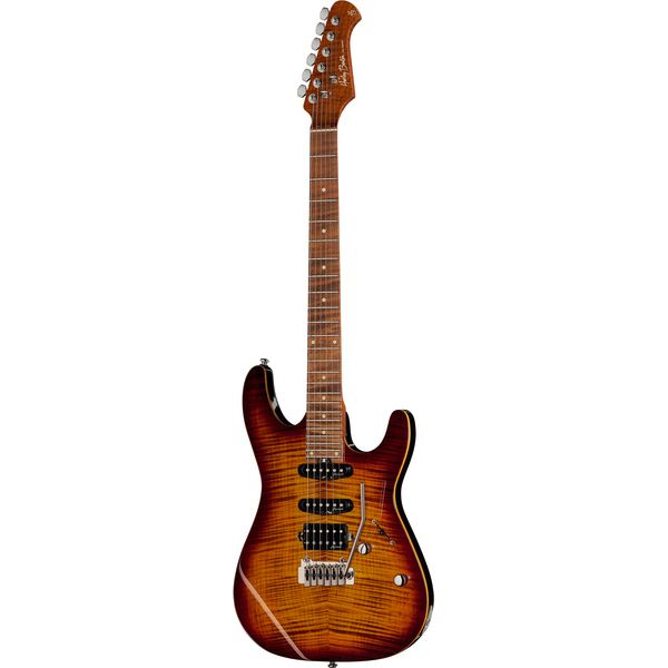 La guitare électrique Harley Benton Fusion-III HSS Roasted FBB / Test & Avis