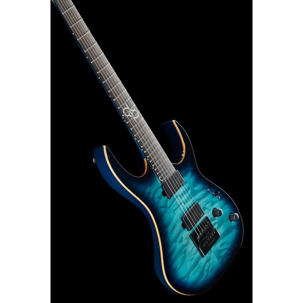 Solar Guitars S1.6AQOB Quilted Ocean Blue Br (Guitare électrique) - Avis et Test