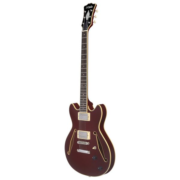 Guitare électrique DAngelico Excel Mini DC Tour Solid Wine / Test, Avis