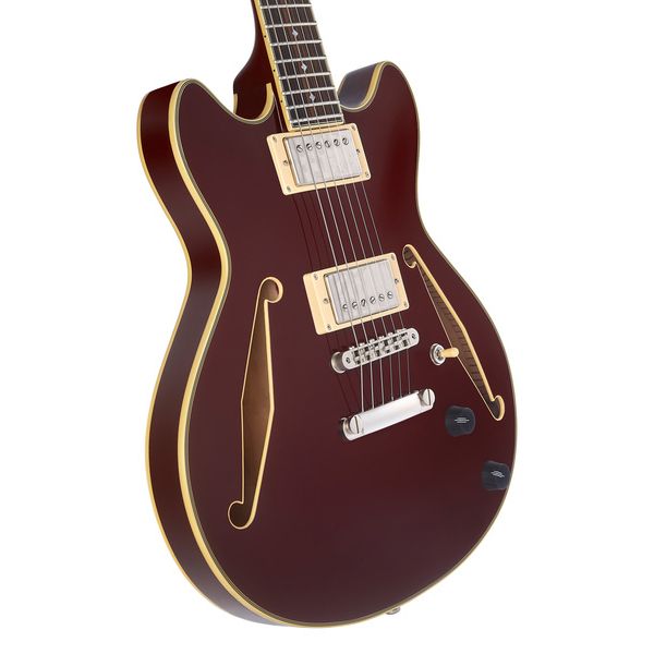 Guitare électrique DAngelico Excel Mini DC Tour Solid Wine / Test, Avis