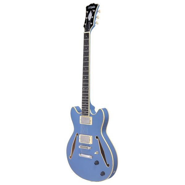 Guitare électrique DAngelico Excel Mini DC Tour Slate Blue : Avis, Test