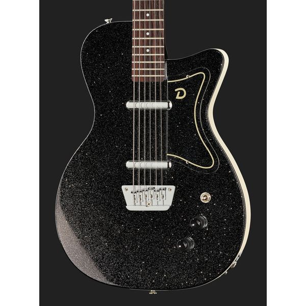 La guitare électrique Danelectro 56 Baritone Black Metal Flake Test & Avis