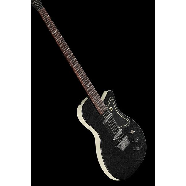 La guitare électrique Danelectro 56 Baritone Black Metal Flake Test & Avis