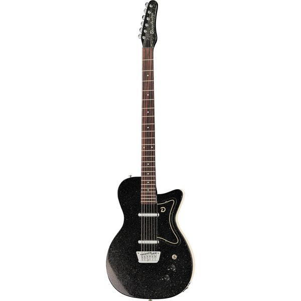 La guitare électrique Danelectro 56 Baritone Black Metal Flake Test & Avis