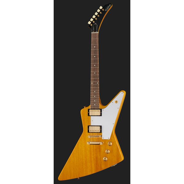 Epiphone Korina Explorer Aged Natural (Guitare électrique) Avis et Test