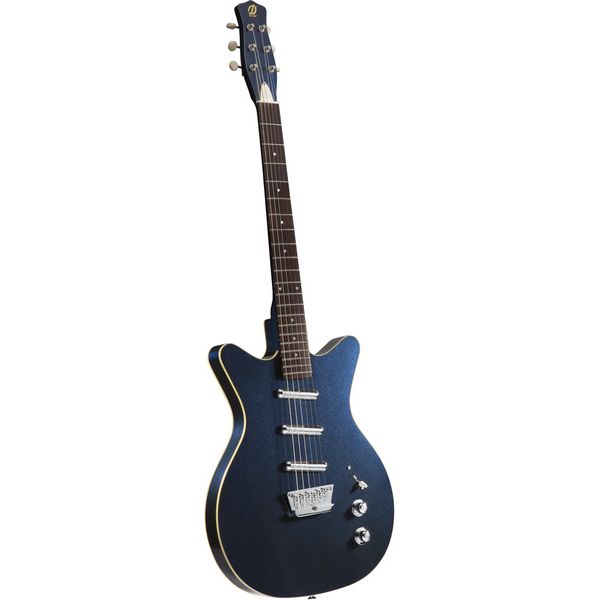 Guitare électrique Danelectro Triple Divine Blue Metallic Test & Avis