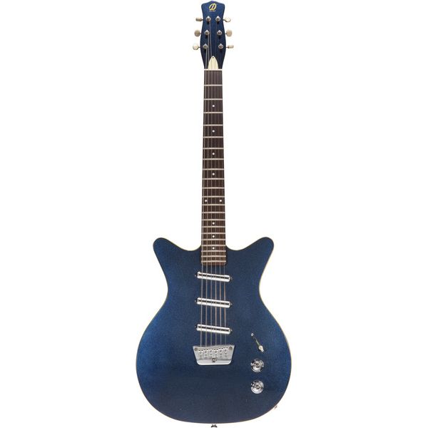Guitare électrique Danelectro Triple Divine Blue Metallic Test & Avis
