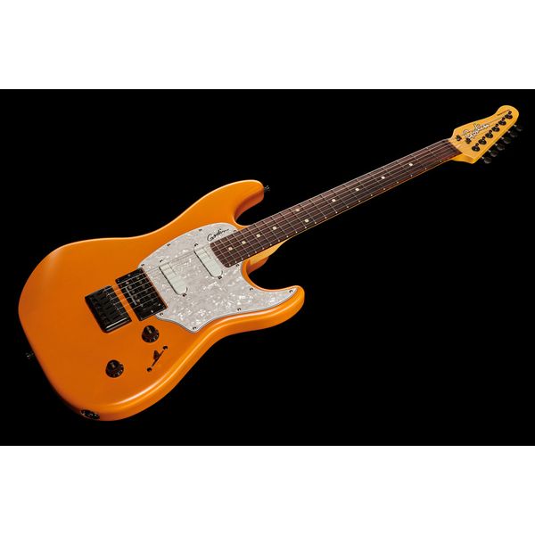 La guitare électrique Godin Session R-HT Pro Retro Orange / Test & Avis