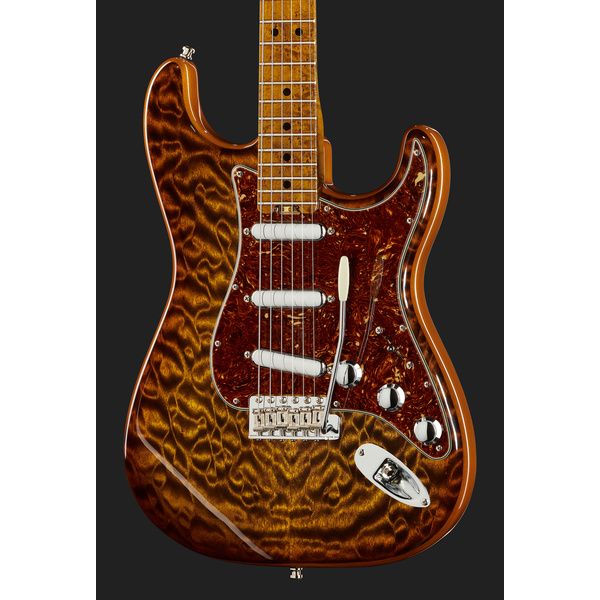 Fender Elite Strat MN QMT Tiger Eye (Guitare électrique) / Test, Avis, Comparatif