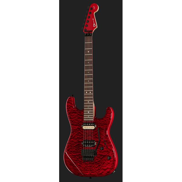 Guitare électrique Charvel San Dimas 2H FR FMT Crimson / Test & Avis