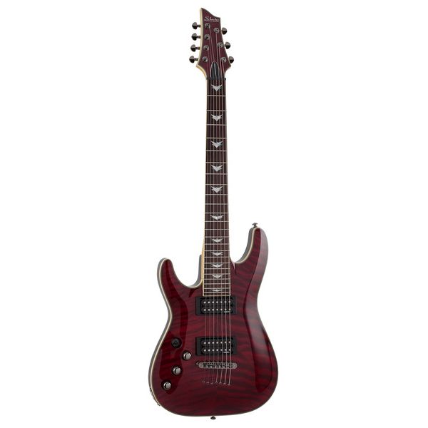 La guitare électrique Schecter Omen Extreme-7 LH BKCH - Avis et Test