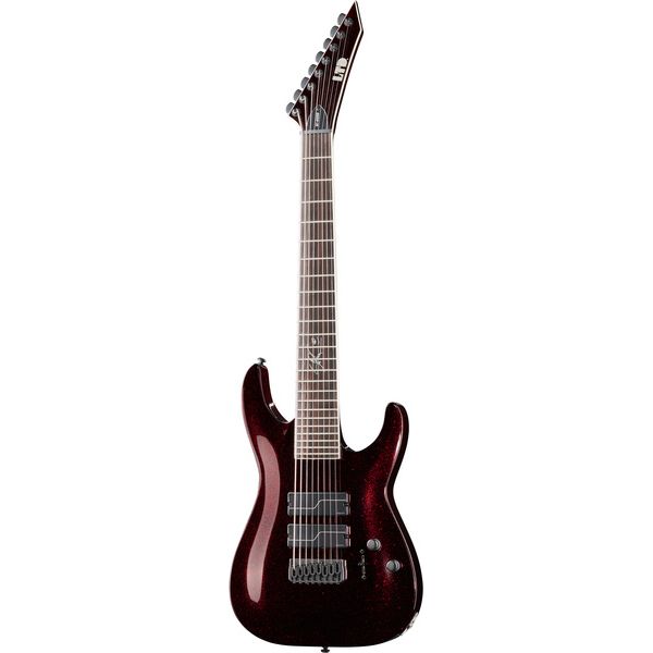 La guitare électrique ESP LTD SC-608 Baritone Red SP Avis, Test