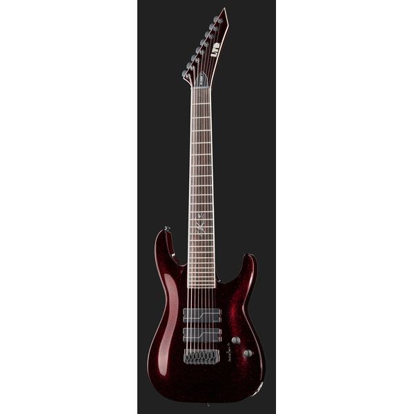 La guitare électrique ESP LTD SC-608 Baritone Red SP Avis, Test