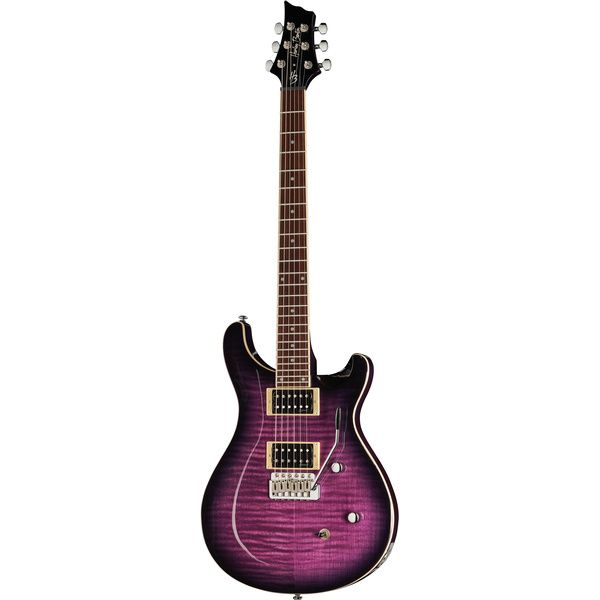 Guitare électrique Harley Benton CST-24T Purple Burst / Test, Avis et Comparatif