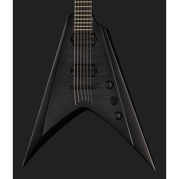 Solar Guitars V2.6FBB Baritone Flame Black (Guitare électrique) - Test, Avis