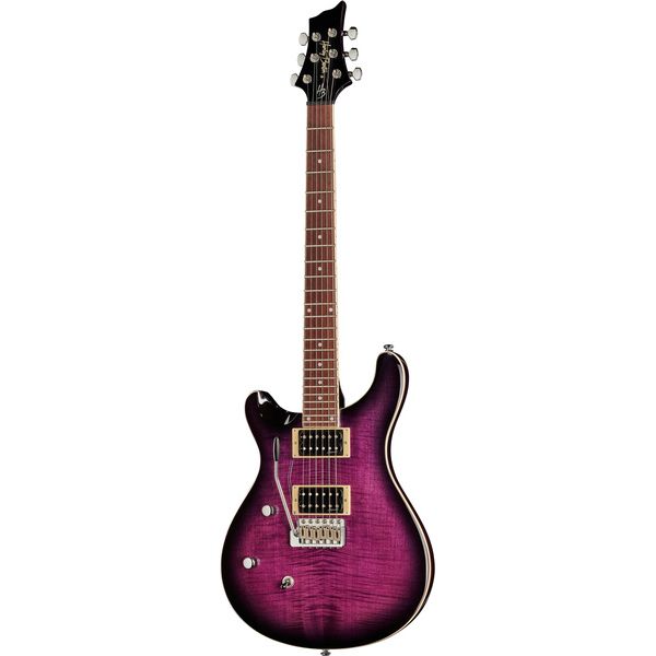 La guitare électrique Harley Benton CST-24T LH Purple Burst , Avis, Test