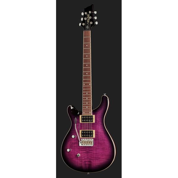 La guitare électrique Harley Benton CST-24T LH Purple Burst , Avis, Test