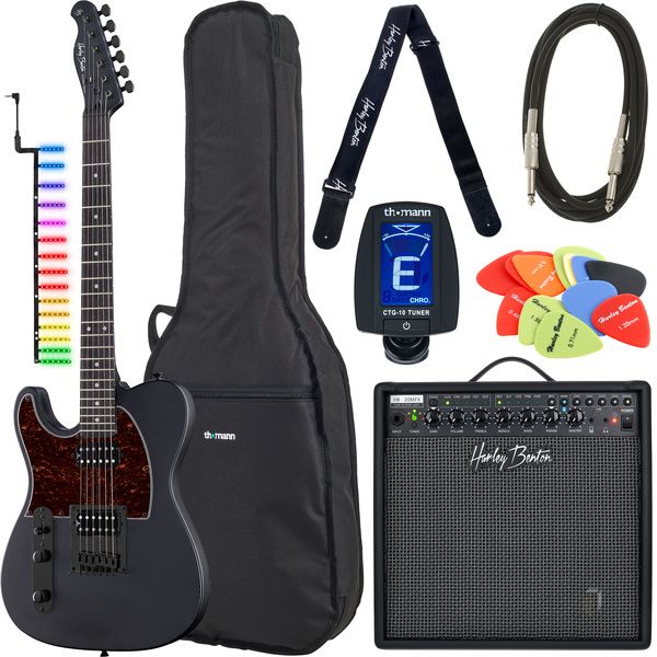 Guitare électrique Harley Benton TE20HHLH SBK Visual Note Set / Test, Avis et Comparatif