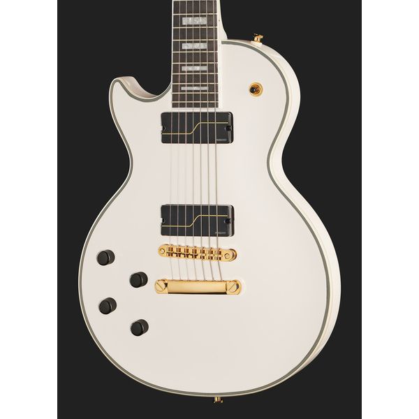 La guitare électrique Epiphone Matt Heafy LP Cust. 7 LH B.Wh. : Test, Avis & Comparatif