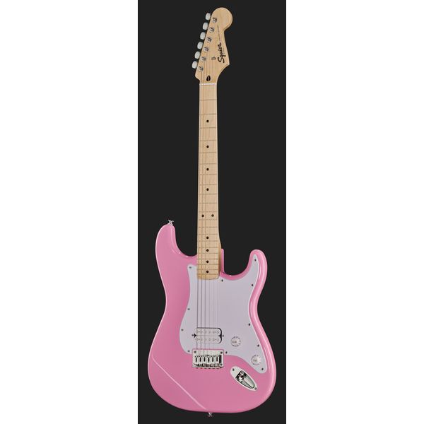 La guitare électrique Squier Sonic Strat HT H Flash Pink Test, Avis