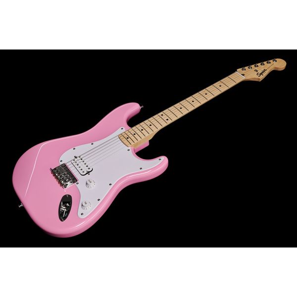 La guitare électrique Squier Sonic Strat HT H Flash Pink Test, Avis