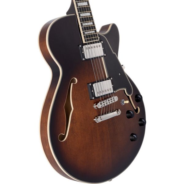 DAngelico Premier SS Brown Burst (Guitare électrique) : Avis et Test