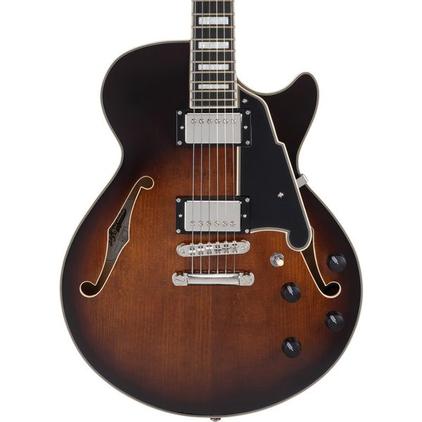 DAngelico Premier SS Brown Burst (Guitare électrique) : Avis et Test