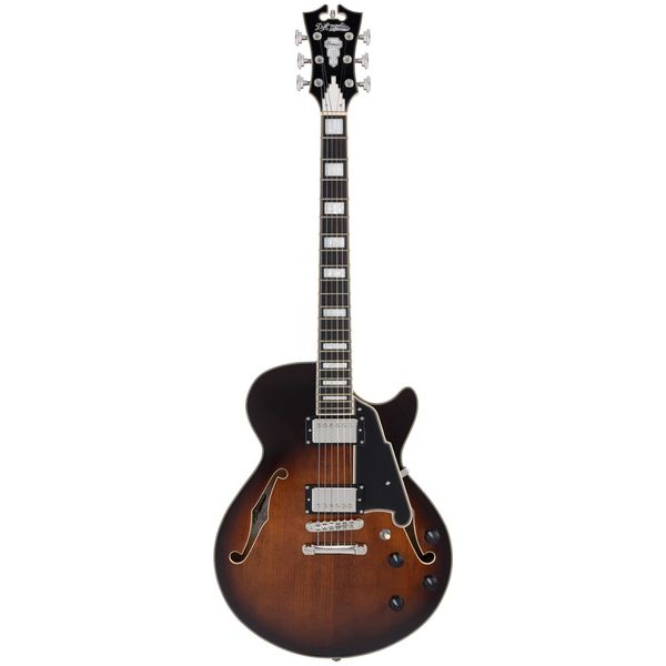 DAngelico Premier SS Brown Burst (Guitare électrique) : Avis et Test