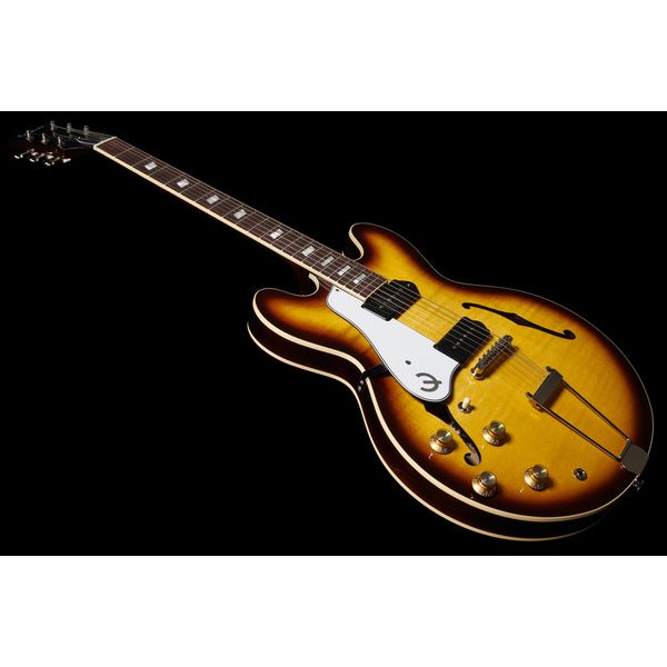 La guitare électrique Epiphone USA Casino Vintage Sunburst LH Test, Avis et Comparatif