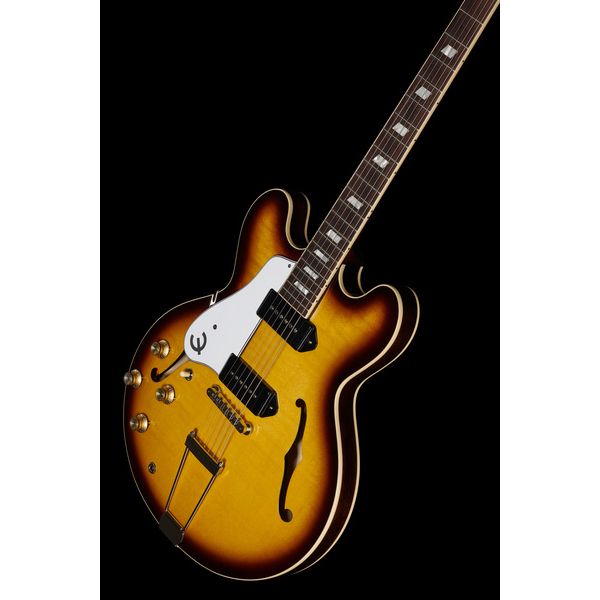 La guitare électrique Epiphone USA Casino Vintage Sunburst LH Test, Avis et Comparatif