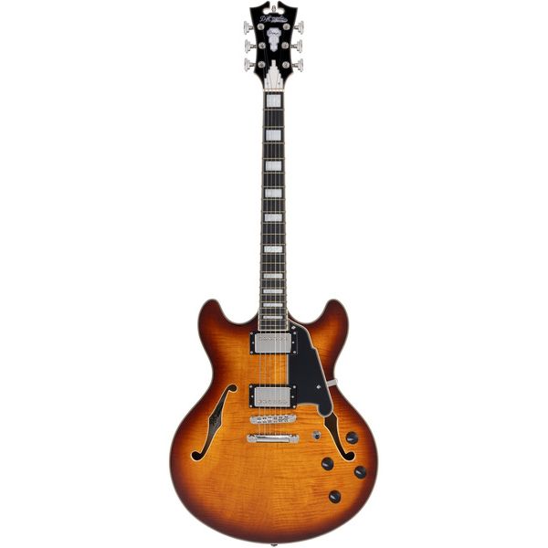 DAngelico Premier DC Dark Iced Tea Burst (Guitare électrique) / Avis, Test