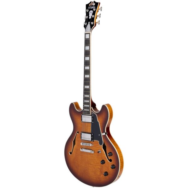 DAngelico Premier DC Dark Iced Tea Burst (Guitare électrique) / Avis, Test