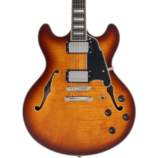 DAngelico Premier DC Dark Iced Tea Burst (Guitare électrique) / Avis, Test