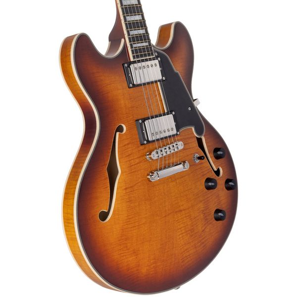 DAngelico Premier DC Dark Iced Tea Burst (Guitare électrique) / Avis, Test